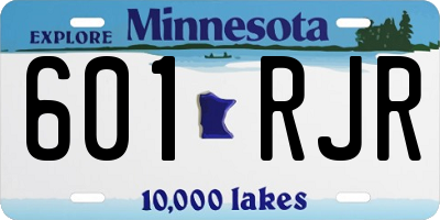 MN license plate 601RJR