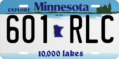 MN license plate 601RLC
