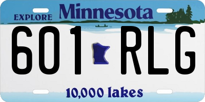 MN license plate 601RLG