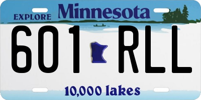 MN license plate 601RLL