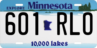 MN license plate 601RLO