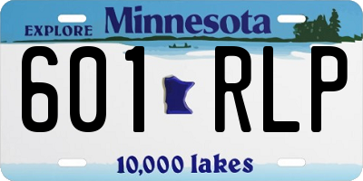 MN license plate 601RLP