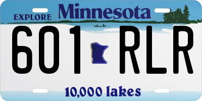 MN license plate 601RLR
