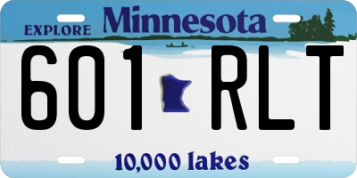 MN license plate 601RLT