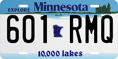 MN license plate 601RMQ