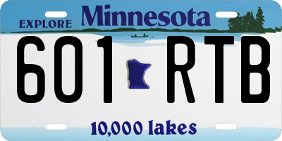 MN license plate 601RTB