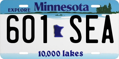 MN license plate 601SEA