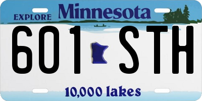 MN license plate 601STH