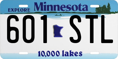 MN license plate 601STL