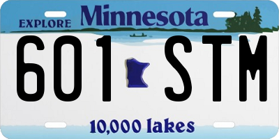 MN license plate 601STM