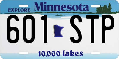 MN license plate 601STP