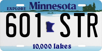MN license plate 601STR