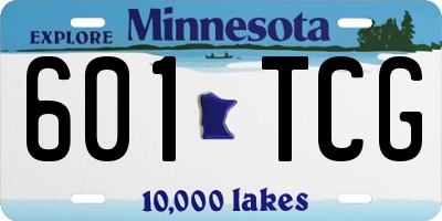MN license plate 601TCG
