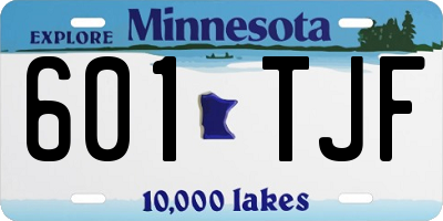 MN license plate 601TJF