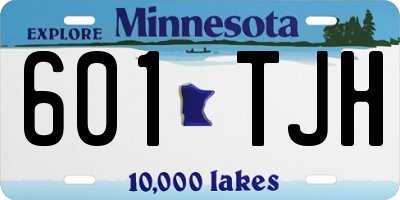 MN license plate 601TJH
