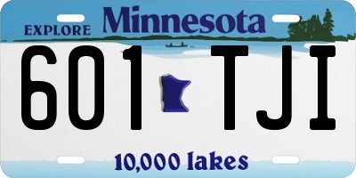 MN license plate 601TJI