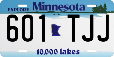 MN license plate 601TJJ