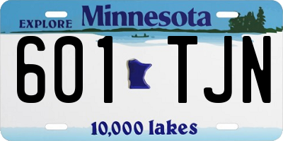 MN license plate 601TJN