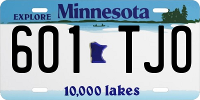 MN license plate 601TJO