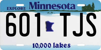 MN license plate 601TJS