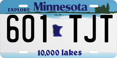 MN license plate 601TJT