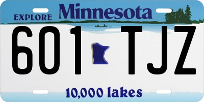 MN license plate 601TJZ
