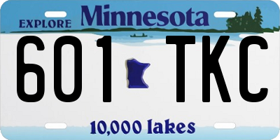 MN license plate 601TKC