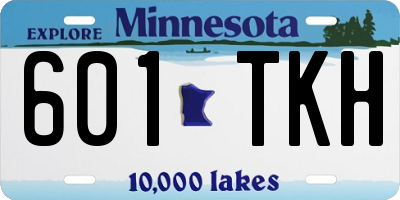 MN license plate 601TKH