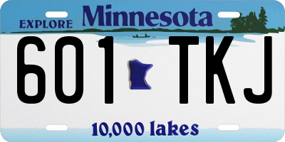 MN license plate 601TKJ