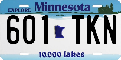 MN license plate 601TKN