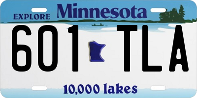 MN license plate 601TLA