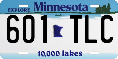 MN license plate 601TLC