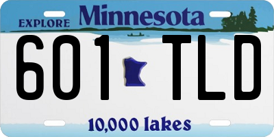 MN license plate 601TLD