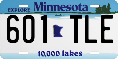 MN license plate 601TLE