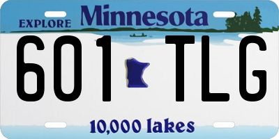MN license plate 601TLG