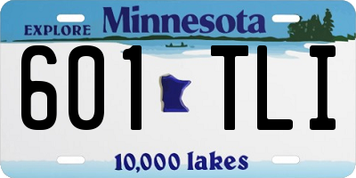 MN license plate 601TLI
