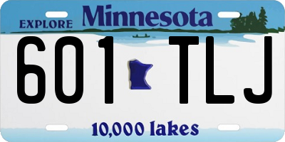 MN license plate 601TLJ