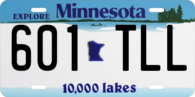MN license plate 601TLL