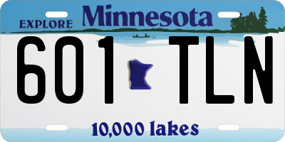 MN license plate 601TLN