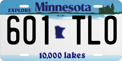 MN license plate 601TLO