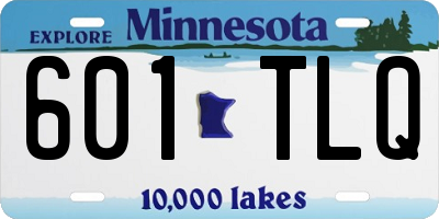 MN license plate 601TLQ