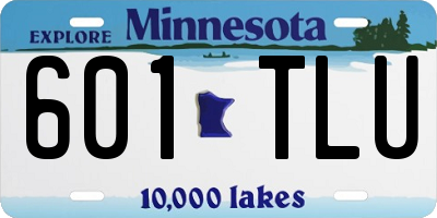 MN license plate 601TLU