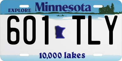 MN license plate 601TLY