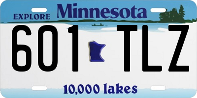 MN license plate 601TLZ