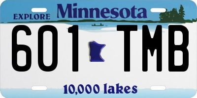 MN license plate 601TMB