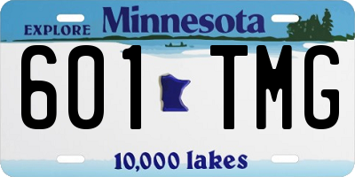 MN license plate 601TMG
