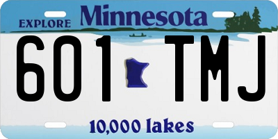 MN license plate 601TMJ