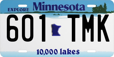 MN license plate 601TMK