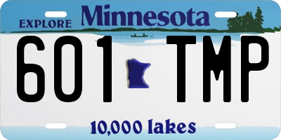 MN license plate 601TMP