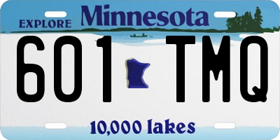 MN license plate 601TMQ